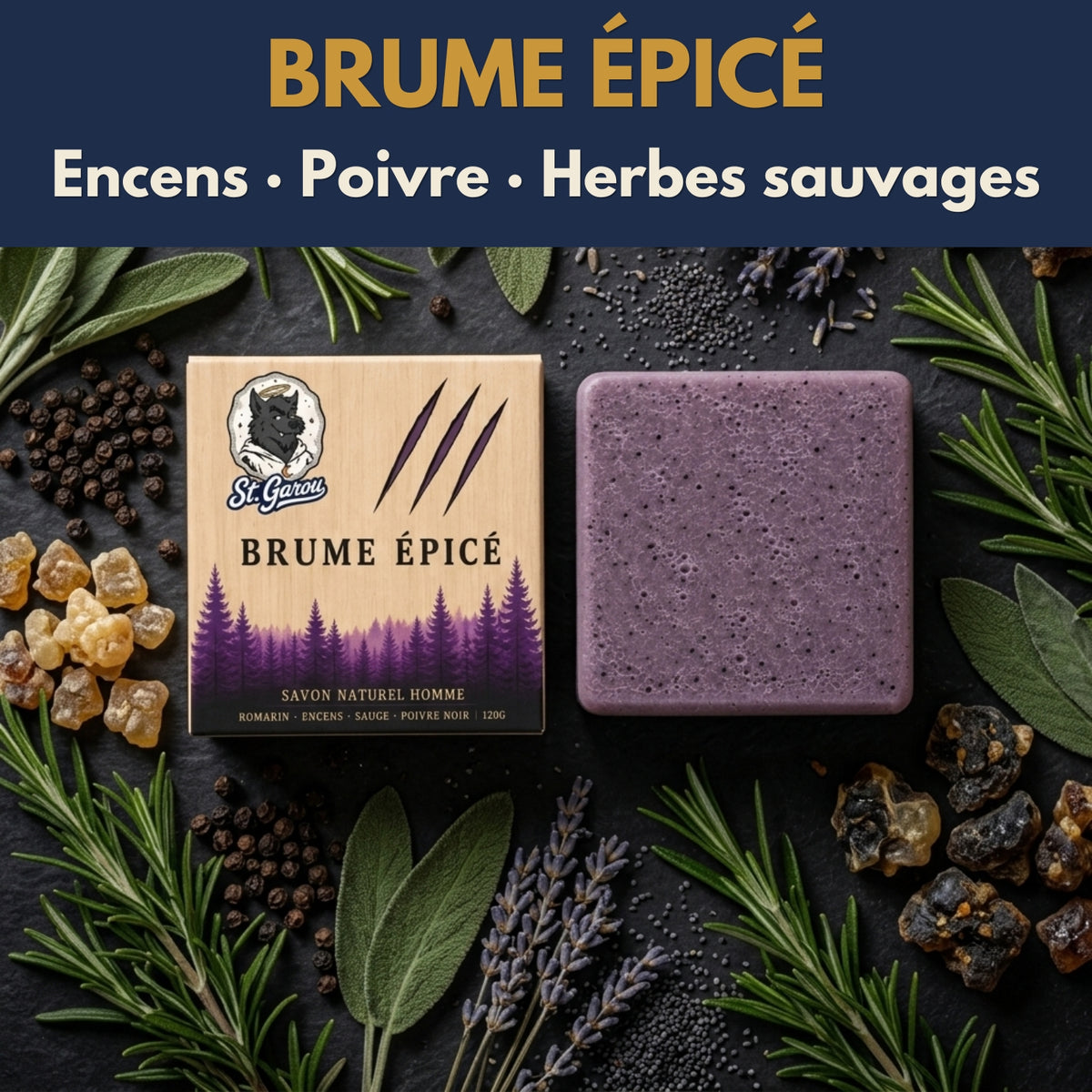 Savon bar - Brume Épicé